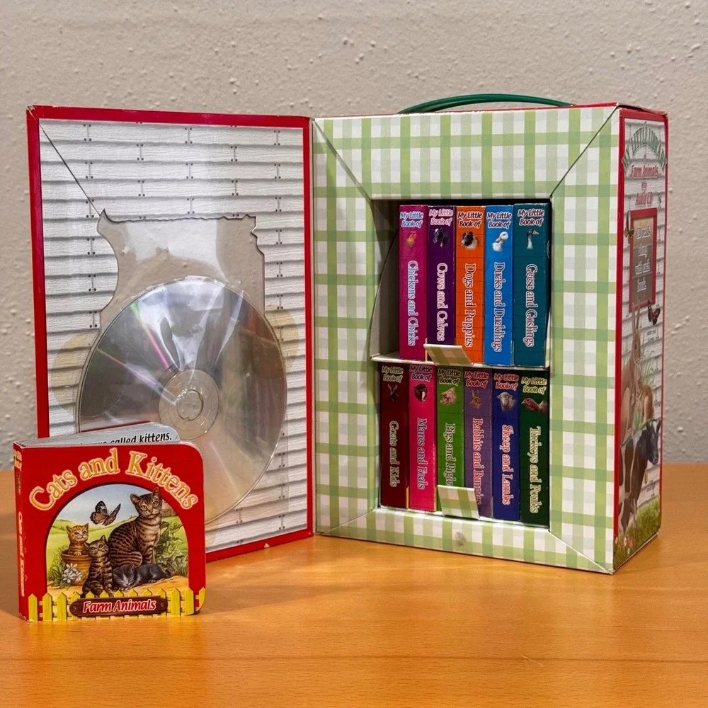 School Specialty Board Books Unisex OS Multi My Little Library Farm Animals 12pk